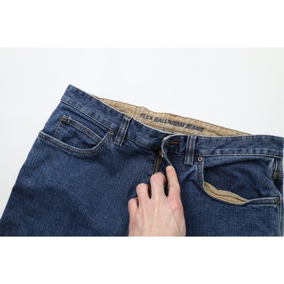 Duluth Trading Co Mens 34x32 Standard Fit Flex Ballroom Workwear Denim Jeans - Picture 7 of 12